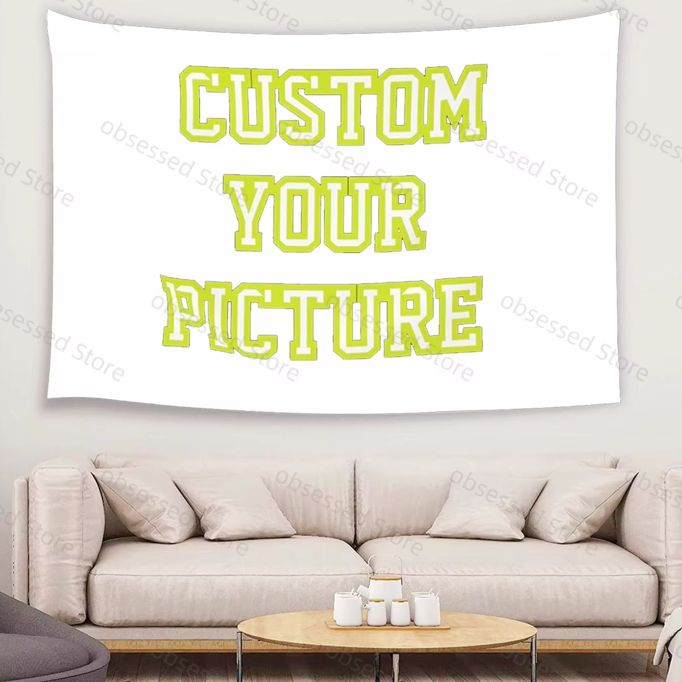 Home Textiles & Decorations - 사진을 활용한 맞춤형 태피스트리 인쇄, 방