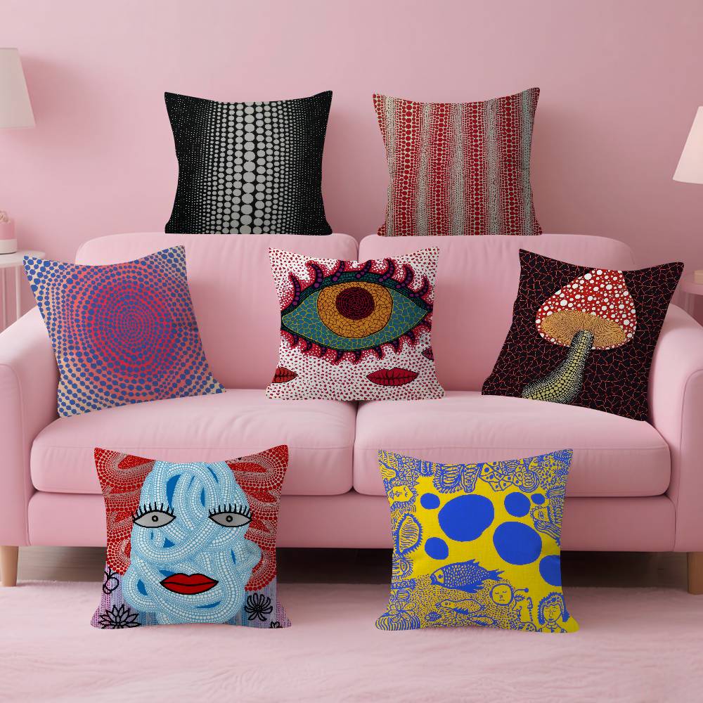 일본 야요이 쿠사마 개인화 된 베개 커버 어린이 침실  - Japanese Home Textiles 리뷰 및 가격