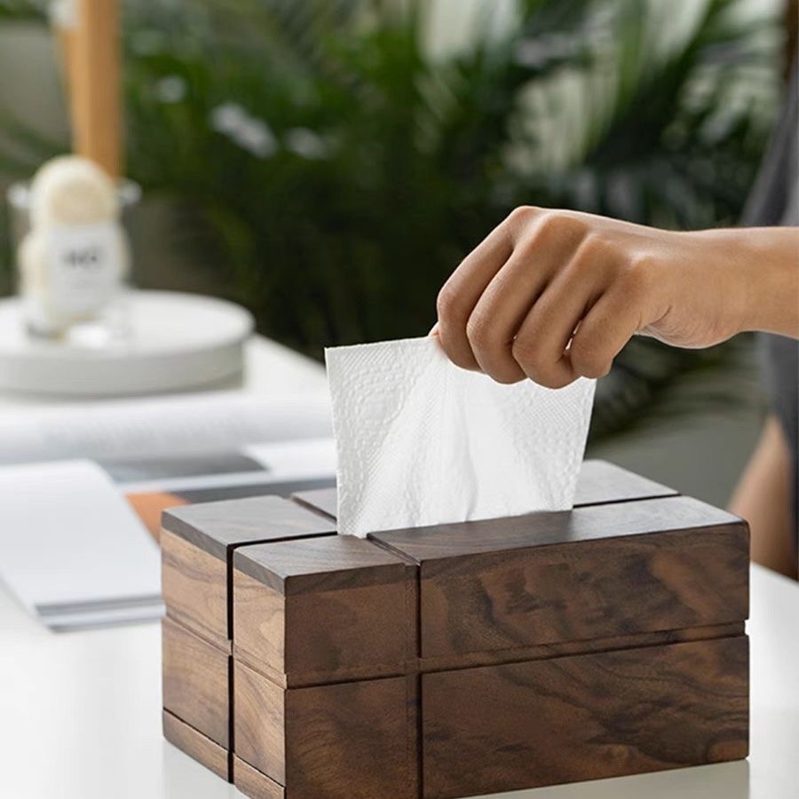 호두나무 티슈 박스 창의적인 원목 티슈 박스 거실 장식 - Xt Home Textiles 리뷰 및 가격