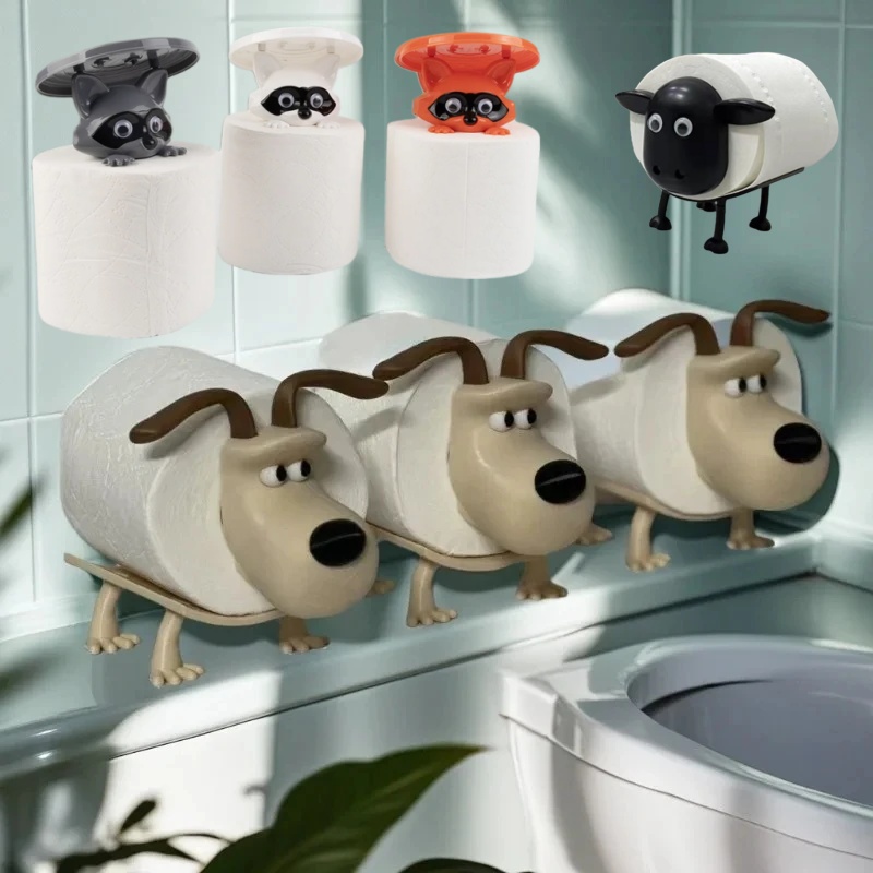 재미있는 강아지 너구리 양 화장지 홀더 홈 데코 욕실  - Xt Home Textiles 리뷰 및 가격